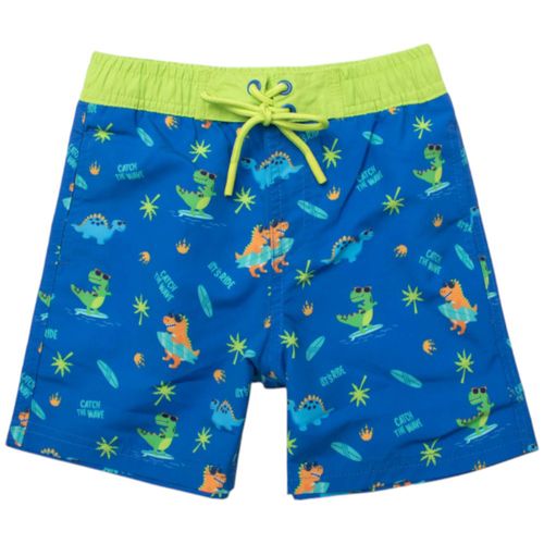 Calzoneta azul con estampado para niño