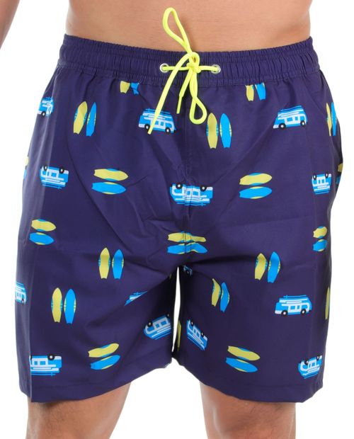 Calzoneta de baño Unexpected azul navy mini print veraniego para hombre
