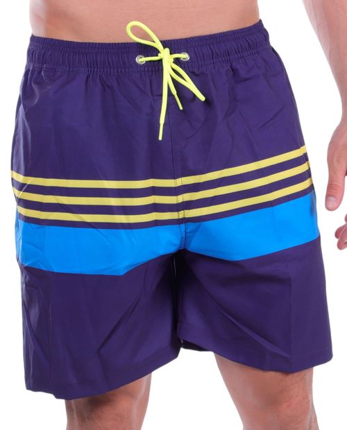 Calzoneta de baño Unexpected azul navy color block para hombre