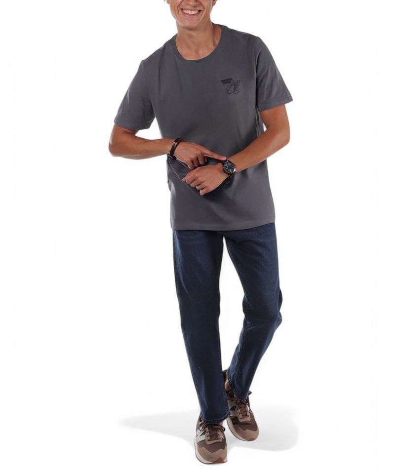 104765624-Camiseta-Orange-regular-fit-gris-con-estampado-de-cafe-para-hombre