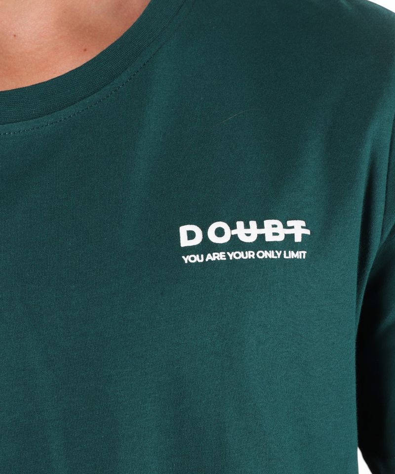 104765635-Camiseta-Orange-regular-fit-verde-oscuro-con-estampado--DOUBT--para-hombre