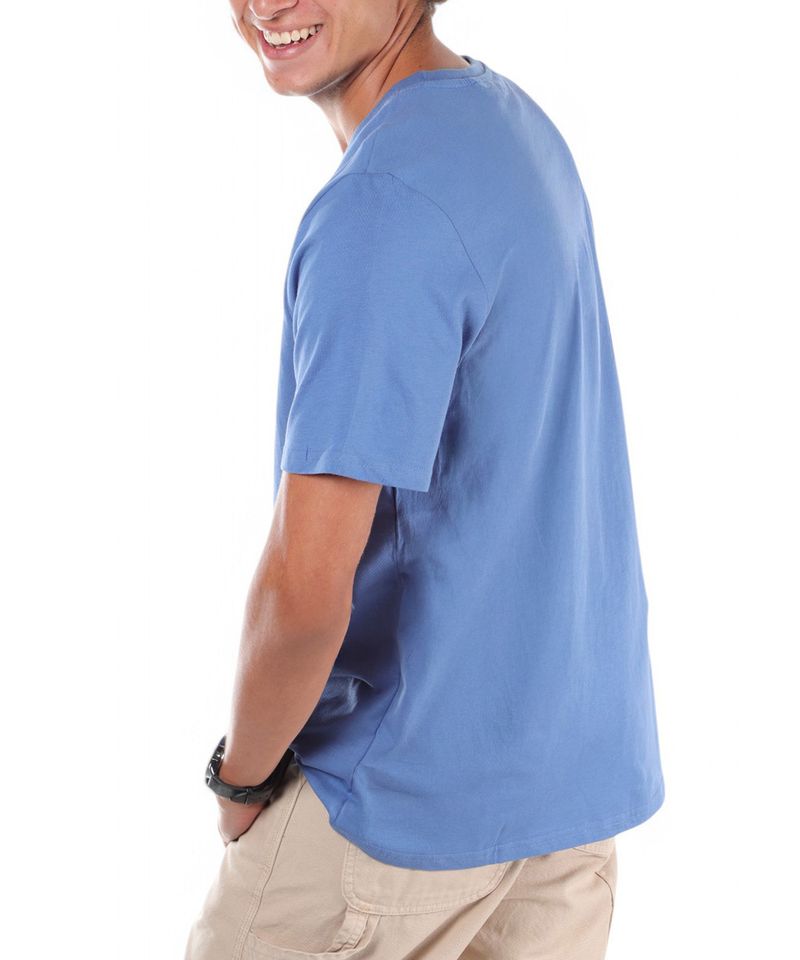 104765639-Camiseta-Orange-regular-fit-azul-con-estampado--DOUBT--para-hombre