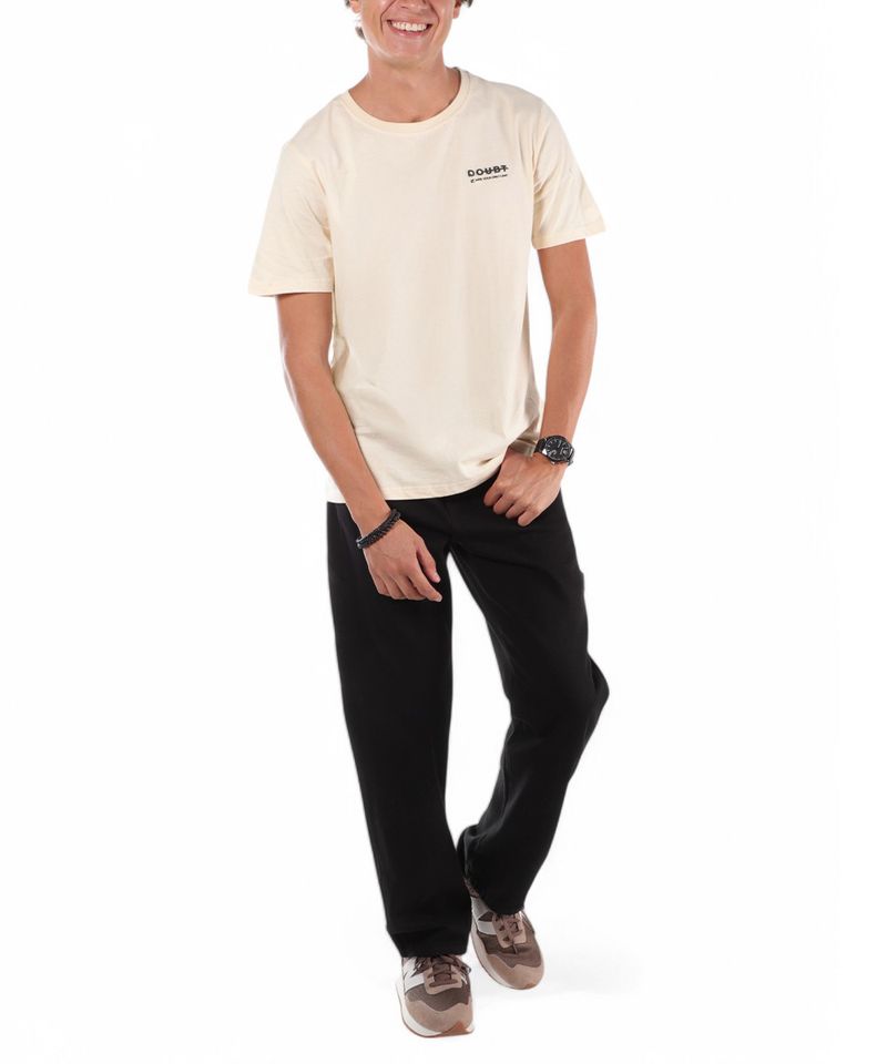 104765648-Camiseta-Orange-regular-fit-beige-con-estampado--DOUBT--para-hombre
