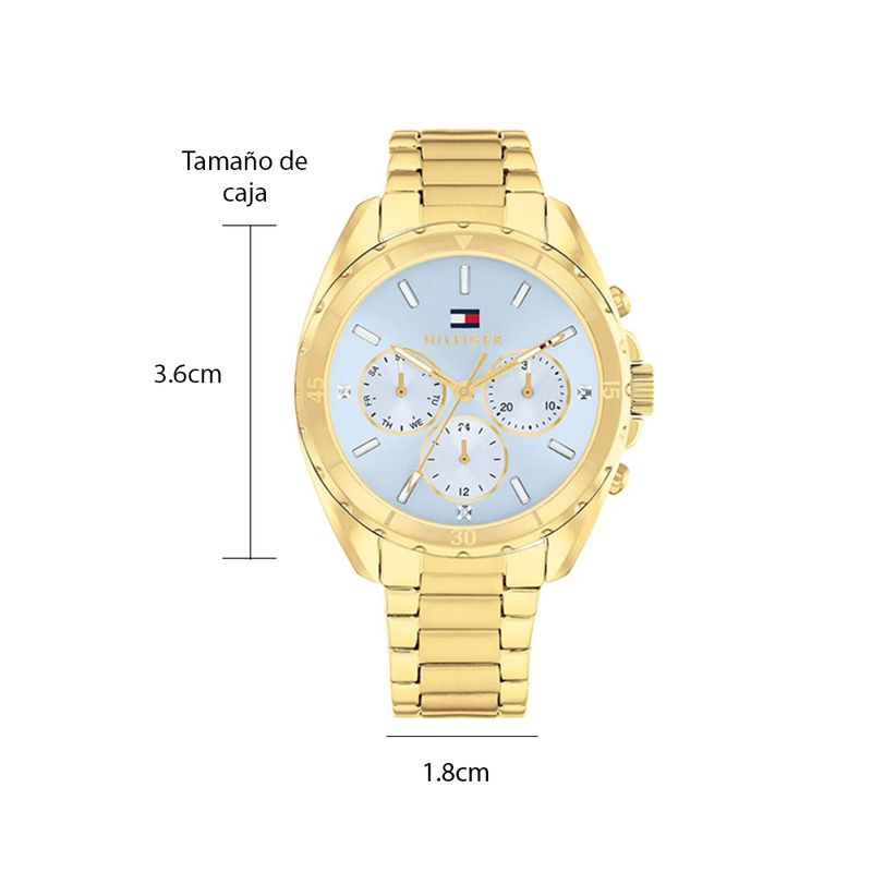 104865766-Reloj-Tommy-Hilfiger-analogo-cronografo-de-acero-dorado-para-mujer