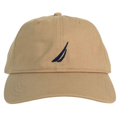 Gorra básica Nautica khaki bordada para hombre