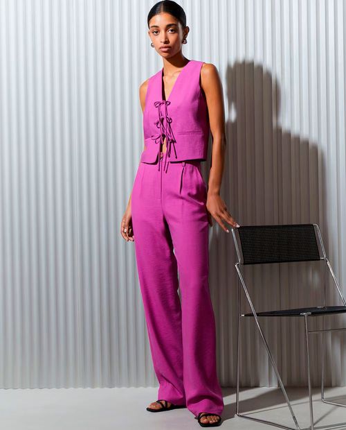 Chaleco Easy Wear rosado para mujer