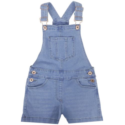 Overall azul sólido para niña