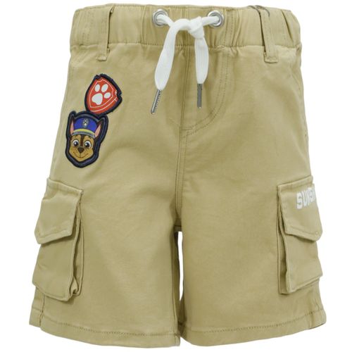 Short beige con bordado de Paw Patrol para niño