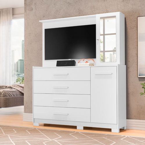 Gavetero con panel para TV de 43" Pulgadas