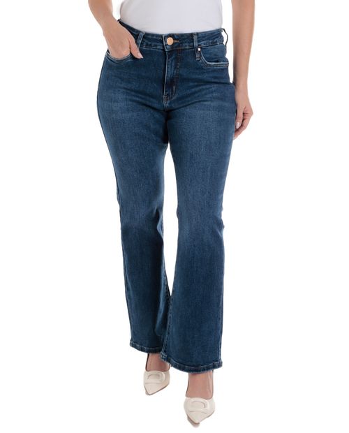 Jeans Nicolle bootcut azul oscuro de cintura media para mujer