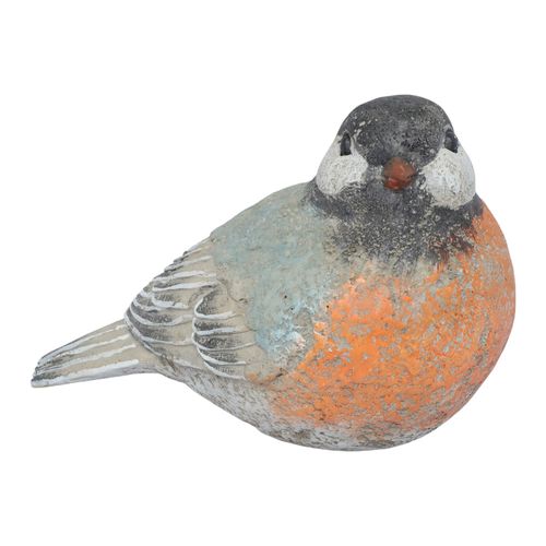 Figura de pájaro azul con naranja 17x25