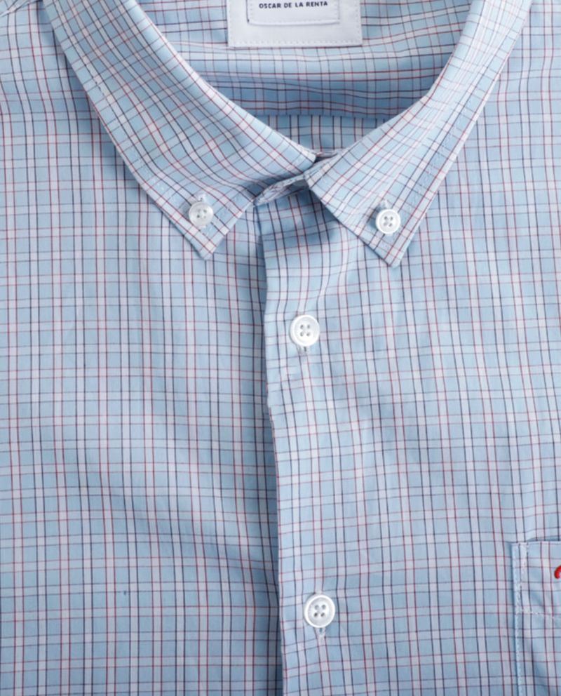 104855496-Camisa-casual-Oscar-de-la-Renta-classic-fit-celeste-cuadriculada-para-hombre