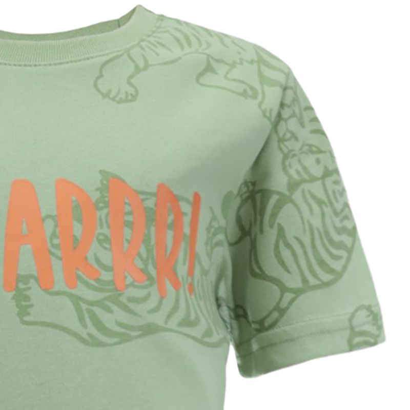 104812627-Camiseta-verde-con-estampado-para-niño