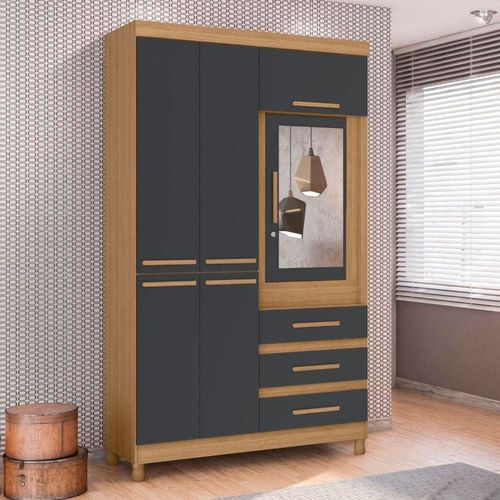 Ropero 2 puertas con gavetas y puerta con llave Fusion