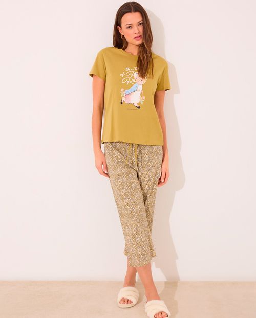 Pijama con pantalón Women Secret estampado de Peter Rabbit para mujer