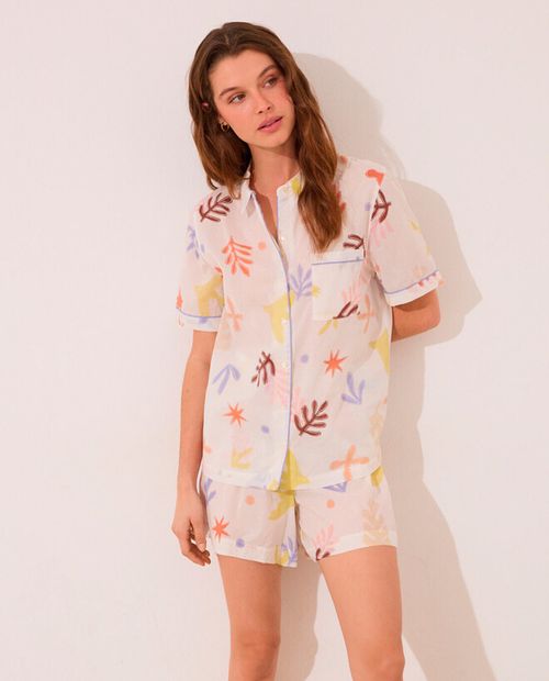 Pijama con short Women Secret estampada para mujer