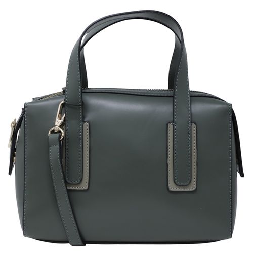Cartera satchel Sabrina color verde olivo para mujer