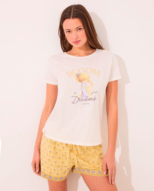 Pijama con short Women Secret estampado para mujer