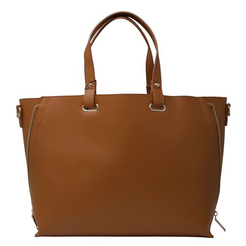 Cartera tote Sabrina color café para mujer