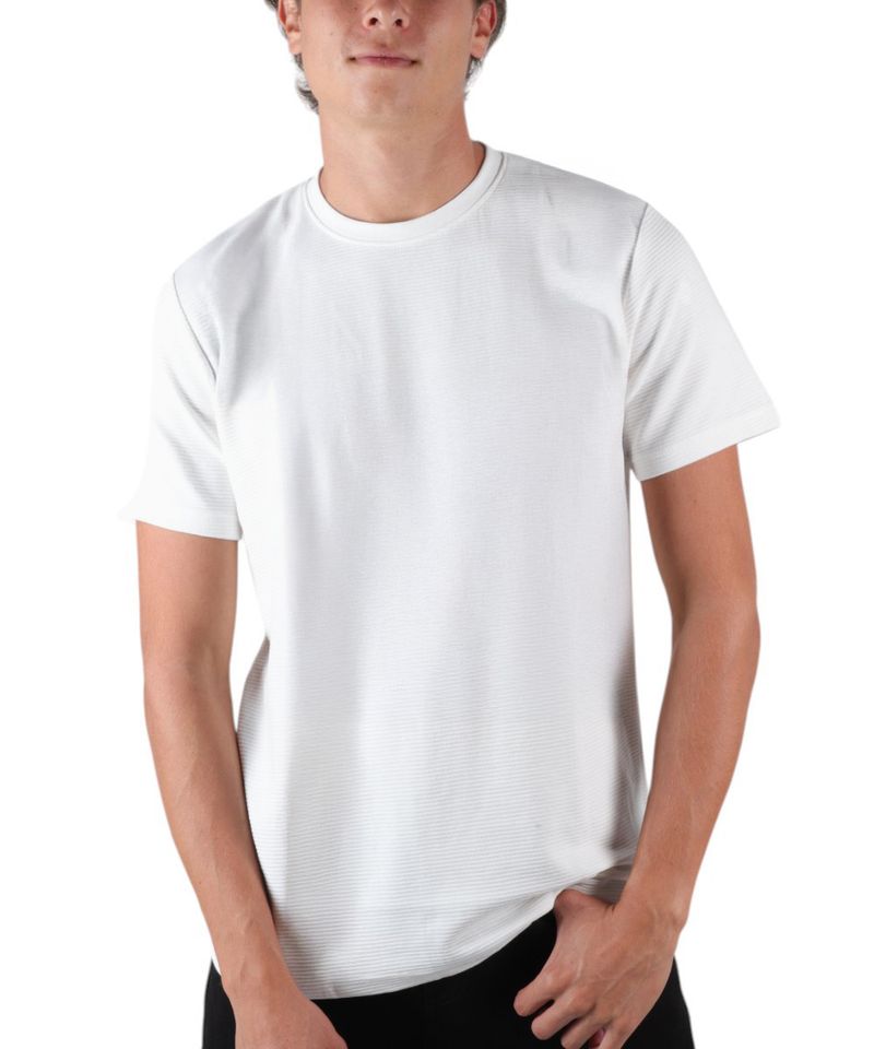 104858598-Camiseta-Denim-and-Flower-blanca-con-rayas-texturizadas-para-hombre
