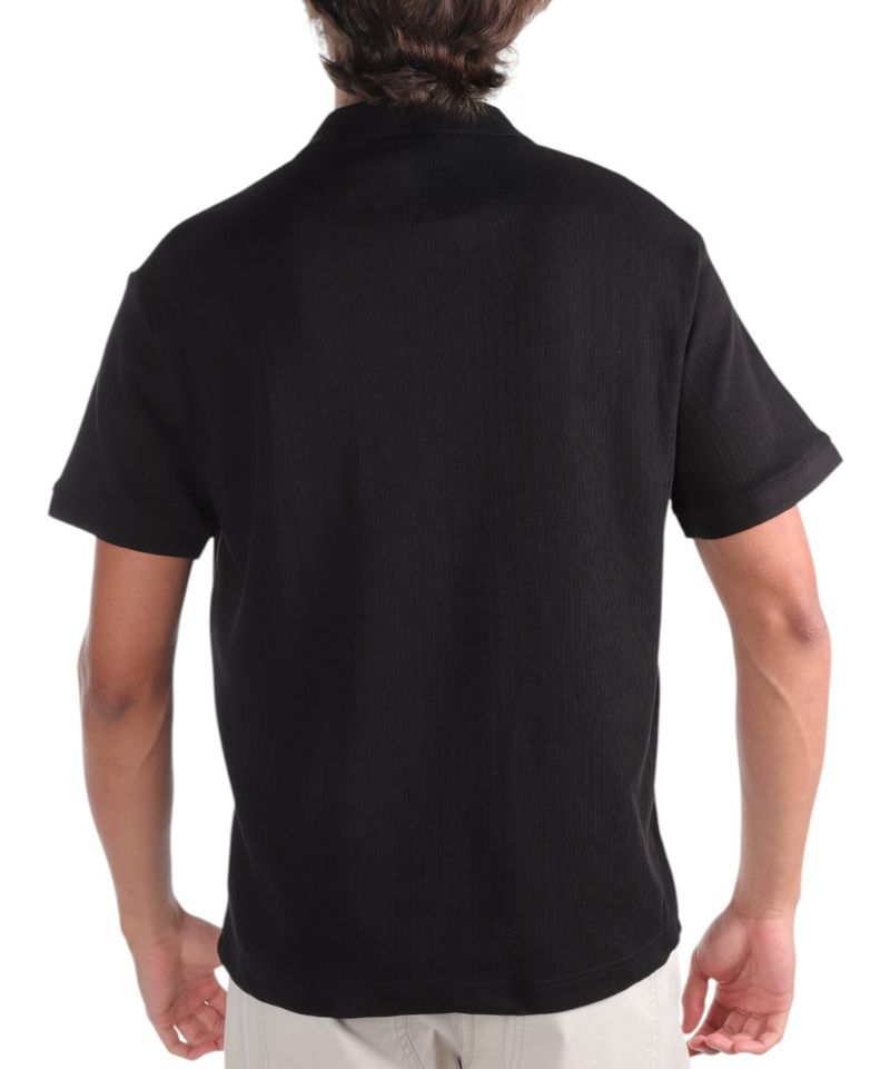 104858626-Camisa-casual-Denim---Flower-negra-con-textura-para-hombre