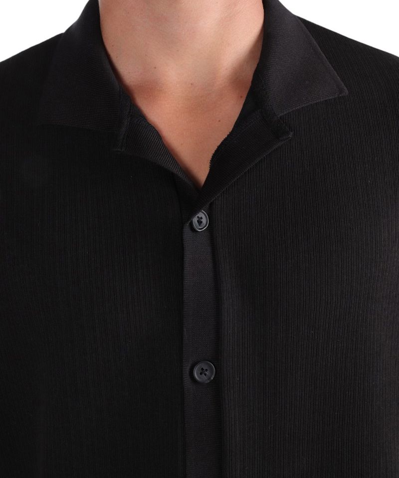 104858626-Camisa-casual-Denim---Flower-negra-con-textura-para-hombre