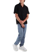 104858646-Camisa-casual-Denim---Flower-negra-con-textura-para-hombre