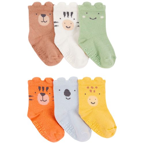 Set de 6 pares de calcetines para bebé niño