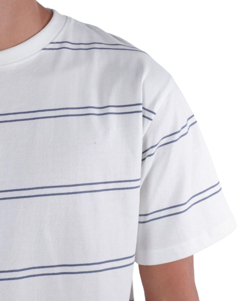 104858610-Camiseta-Denim-and-Flower-relaxed-fit-blanca-rayada-para-hombre