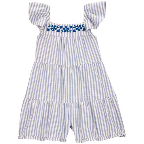 Romper rayado bicolor para niña