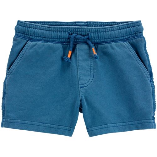 Short azul sólido para niño
