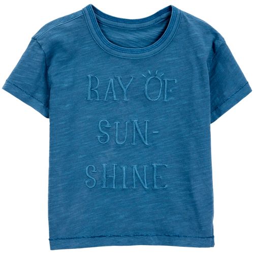 Camiseta azul sólido para niño