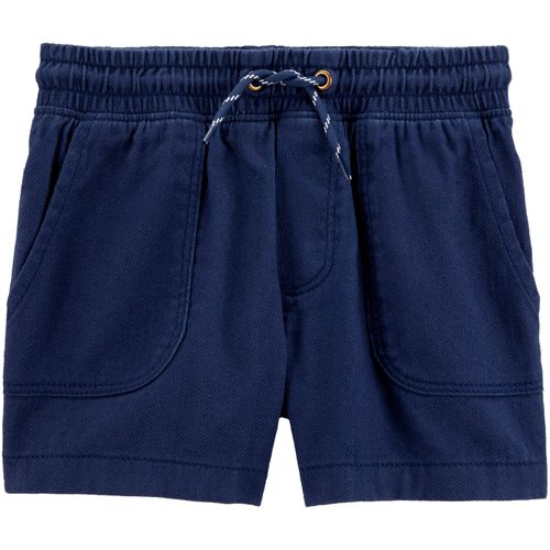 Short azul sólido para niño
