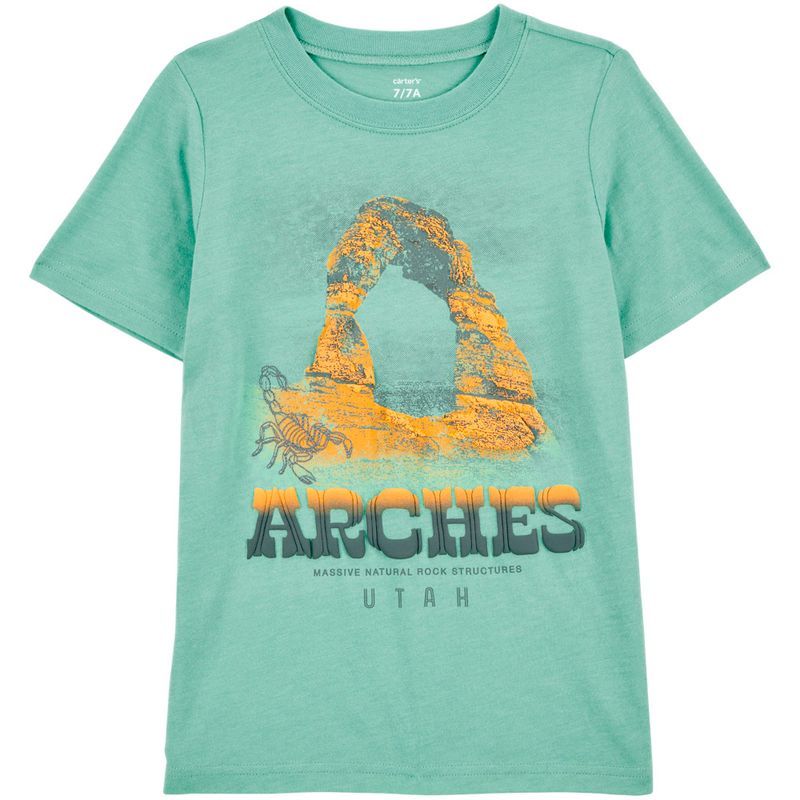104893892-Camiseta-verde-con-estampado-para-niño