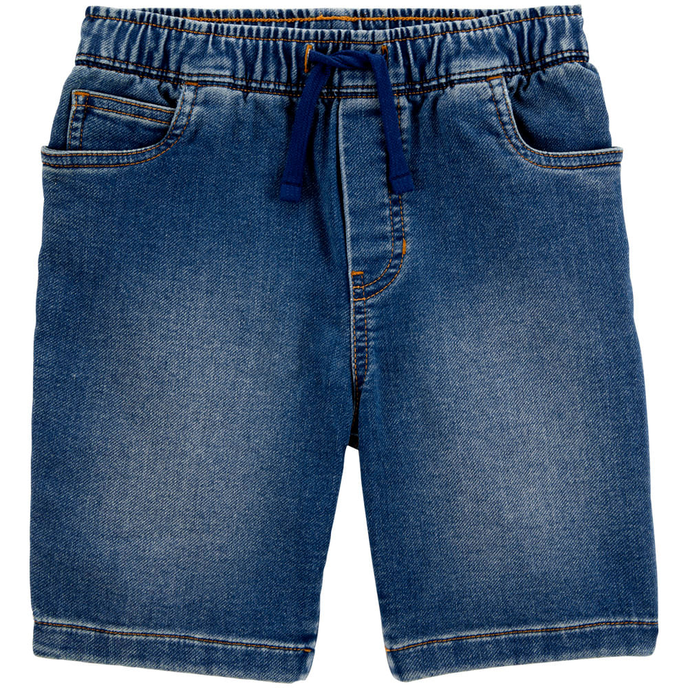 Short azul denim para niño