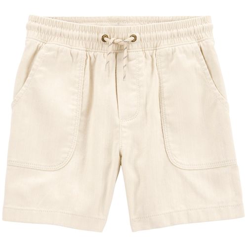 Short beige sólido para niño