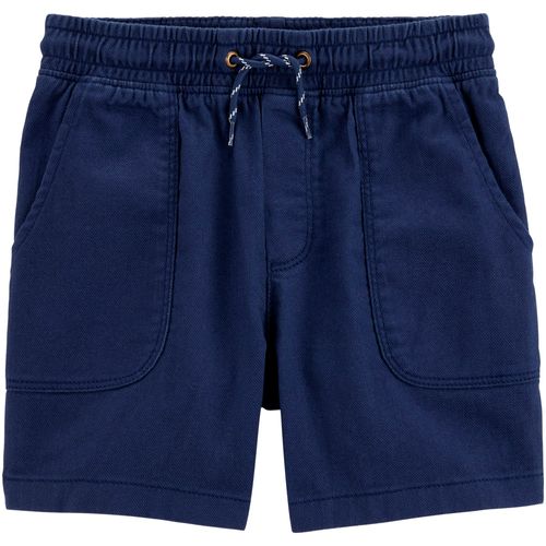 Short azul sólido para niño