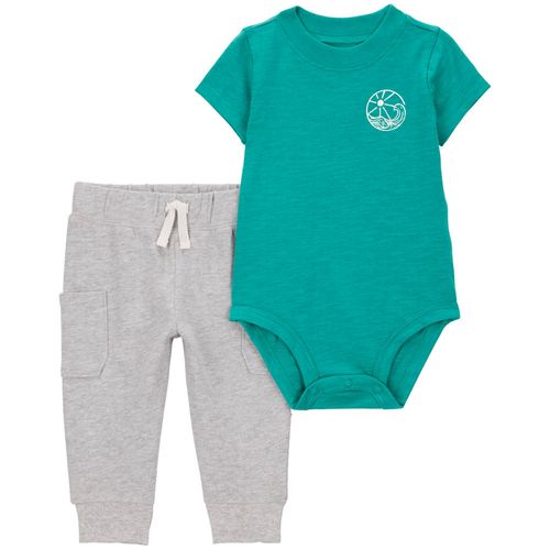 Conjunto de 2 piezas bicolor con estampado para bebé niño