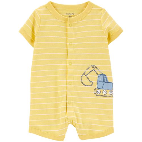 Romper bicolor con estampado para bebé niño