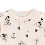 104893417-Romper-beige-con-estampado-para-bebe-niño