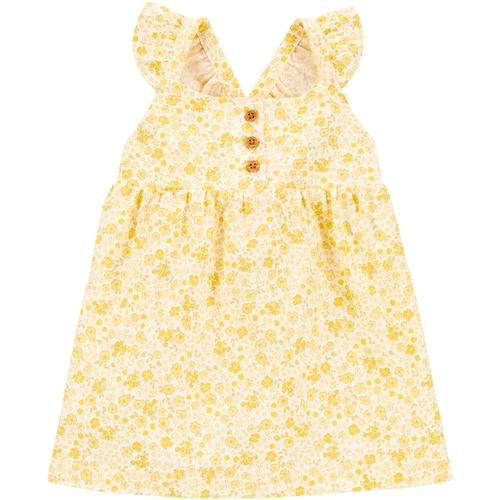 Vestido estampado bicolor para bebé niña