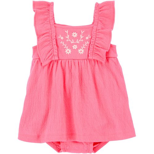 Vestido rosado para bebé niña