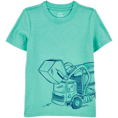 Camiseta verde con estampado para bebé niño