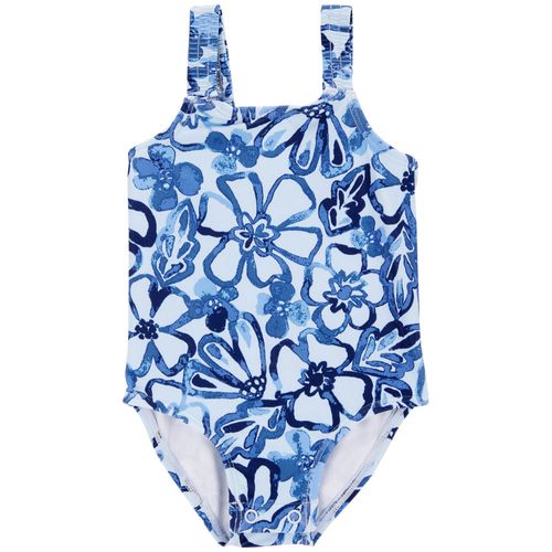 Traje de baño de 1 pieza estampado floral para bebé niña