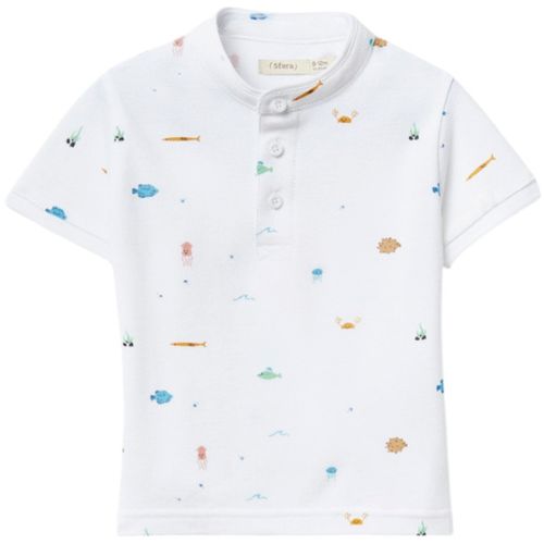 Camiseta blanca con estampado para bebé niño