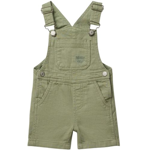 Overall verde sólido para bebé niño