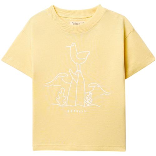 Camiseta amarillo con estampado para bebé niño