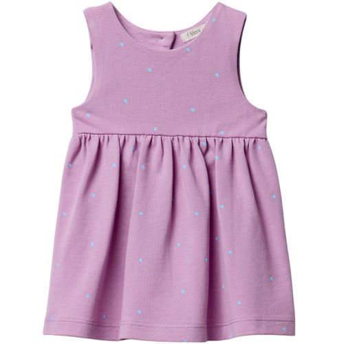 Vestido morado con estampado para bebé niña