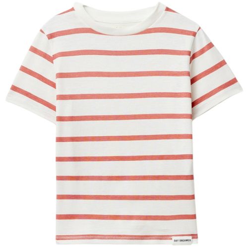 Camiseta bicolor a rayas para niño