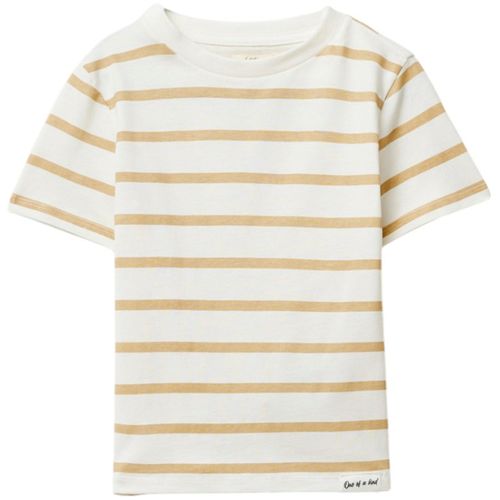 Camiseta bicolor a rayas para niño